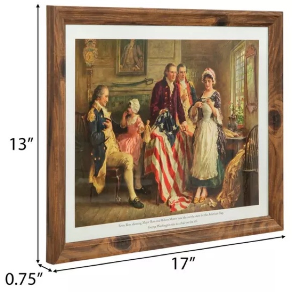 Betsy Ross Framed Wall Deco - Picture 2 of 4